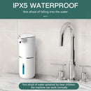380ml touchless sensor automatic soap dispenser - wall - mounted, rechargeable lithium battery, USB charging, modern black design, suitable for bathroom and kitchen, bathroom soap dispenser | modern soap dispenser | touchless soap dispenser - RnR Galore