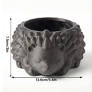 3D printed animal flower pots suitable for home and garden. Gray hedgehog single piece. - RnR Galore
