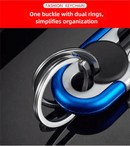 3pc Black Durable Zinc Alloy Carabiner Keychain – Secure Twist Lock & Dual Key Rings - RnR Galore