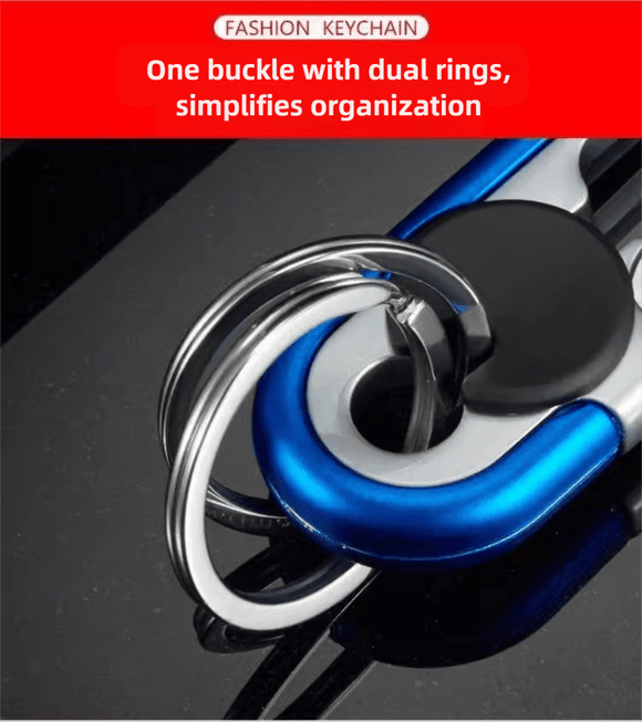 3pc Red Durable Zinc Alloy Carabiner Keychain – Secure Twist Lock & Dual Key Rings - RnR Galore