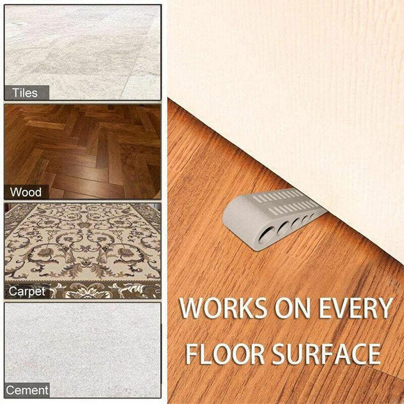 3Pcs Rubber Grip Wedge Door Stoppers Floor Carpet Heavy Duty Door Stop Security - RnR Galore