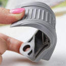 3Pcs Thick Rubber Wedge Door Stoppers Floor Carpet Heavy Duty Door Stop Security - Grey - RnR Galore