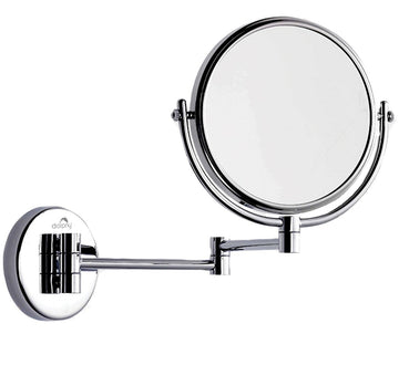 3X & 1X Wall Mount Magnifying Mirror (Solid Brass) - RnR Galore