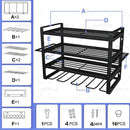 4 - Layer Heavy Duty Drill Holder Wall Mount Tool Rack Organizer, - RnR Galore