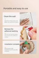 4 Pcs Yellow Adorable Bear Wall Protector - Multi - Use Self - Adhesive Door Stopper Bumper - RnR Galore
