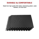 4 Tiles EVA Interlocking Gym Floor Mats – Home Fitness Puzzle Exercise Mat Set - RnR Galore