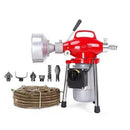 400W Drain Cleaner Electric Eel Rigid Plumbing Sewerage Pipe Machine 6 Cutters - RnR Galore