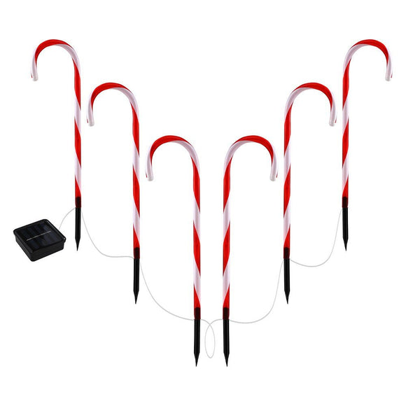 42 LED 6 PCS Christmas Lights Path Ground Light Garden Decorations Jingle Jollys - RnR Galore