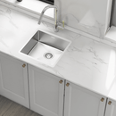 440x440mm Handmade Stainless Steel Undermount / Topmount Kitchen Laundry Sink with Waste - RnR Galore