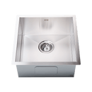 440x440mm Handmade Stainless Steel Undermount / Topmount Kitchen Laundry Sink with Waste - RnR Galore