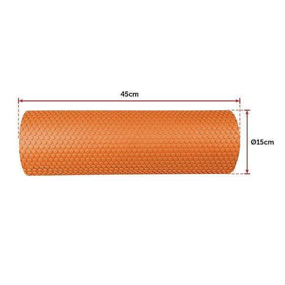 45 x 15cm Physio Yoga Pilates Foam Roller - RnR Galore