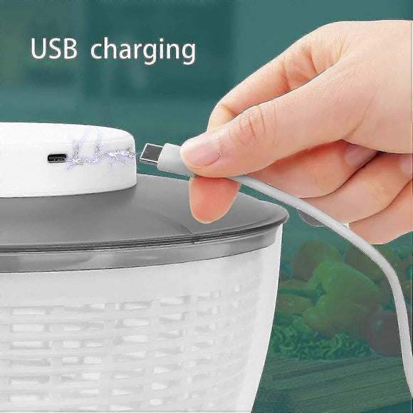 4.5L Electric Vegetable Spin Dryer - USB Rechargeable - RnR Galore