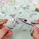 460PCS Suncatcher DIY Making Kit with Storage Box - Premium Crystal Prism Ornaments Craft Set for Home Decor - RnR Galore