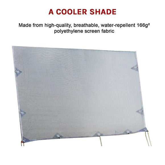 4.6m Caravan Privacy Screen Side Sunscreen Sun Shade for 16' Roll Out Awning - RnR Galore