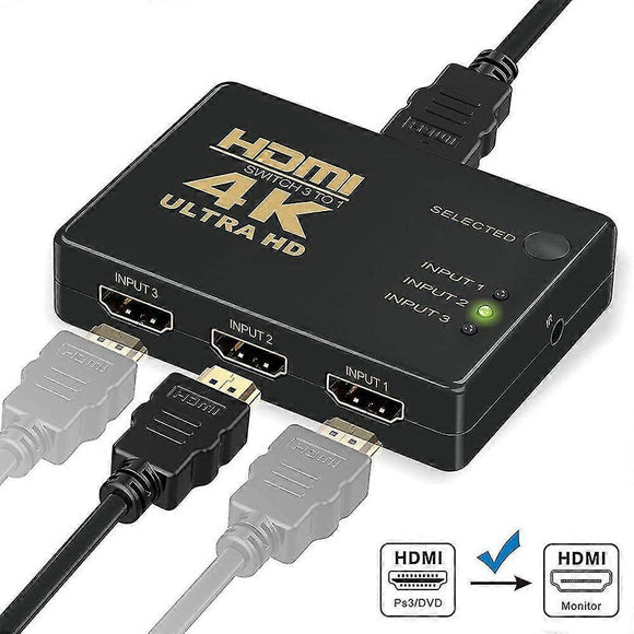4K HDMI Switch 5 Port with Remote Control - RnR Galore