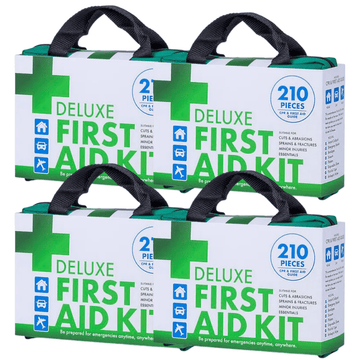 4x 210PCS EMERGENCY FIRST AID KIT Medical Travel Set Workplace Office ARTG BULK - RnR Galore