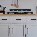 5 x 96mm Kitchen Handle Cabinet Cupboard Door Drawer Handles square Black furniture pulls - RnR Galore