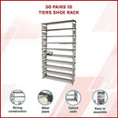 50 Pairs 10 Tiers Shoe Rack - RnR Galore