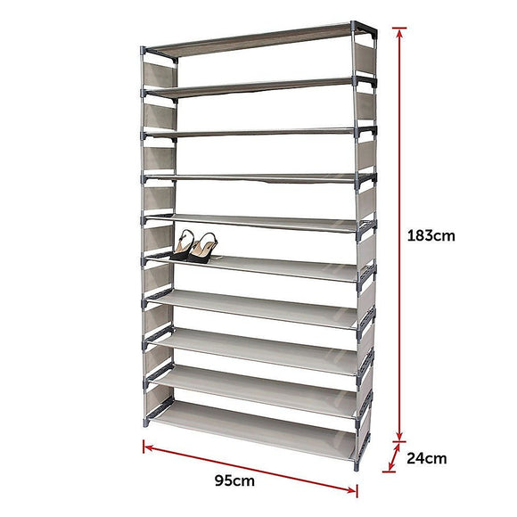 50 Pairs 10 Tiers Shoe Rack - RnR Galore
