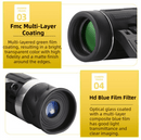 500x25 High Power HD Binoculars - Portable Concert Telescope with Phone Photography Capability, FMC Coated Optics - RnR Galore