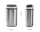 50L Stainless Steel Motion Sensor Rubbish Bin - RnR Galore