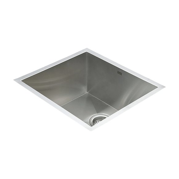 510x450mm Handmade Stainless Steel Undermount / Topmount Kitchen Laundry Sink with Waste - RnR Galore