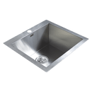 530x505mm Handmade Stainless Steel Topmount Kitchen Laundry Sink with Waste - RnR Galore