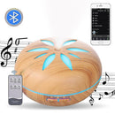 550ml Bluetooth Humidifier with Remote, Timer, Ultrasonic Mist & Mood Light - RnR Galore