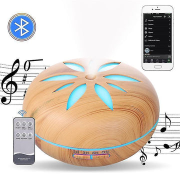 550ml Bluetooth Humidifier with Remote, Timer, Ultrasonic Mist & Mood Light - RnR Galore