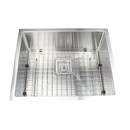 550x455mm Handmade 1.5mm Stainless Steel Undermount / Topmount Kitchen Sink with Square Waste - RnR Galore