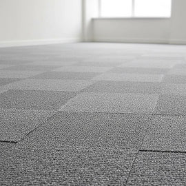 5m2 Box of Premium Carpet Tiles Commercial Domestic Office Heavy Use Flooring Grey - RnR Galore