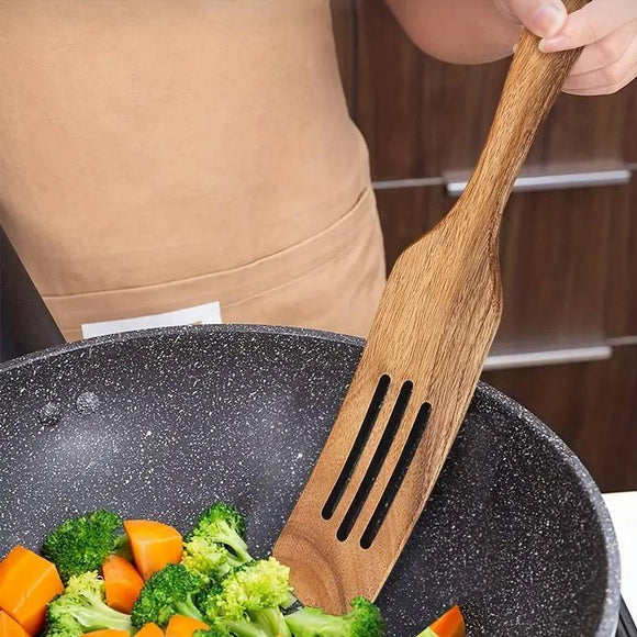 5pcs Wooden Spatula Set Kitchen Cooking Utensils Wooden Spatula for Cooking - RnR Galore