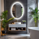 600x800mm LED Bathroom Mirror Oval Anti - Fog Dimmable - RnR Galore
