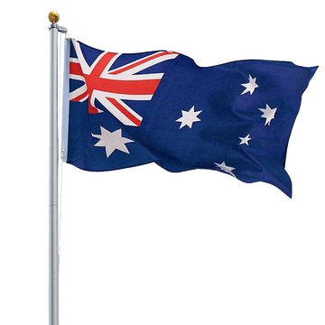 6.0m Flag Pole Full Set / Kit w Australian Flag - RnR Galore