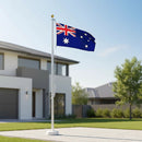 6.0m Flag Pole Full Set / Kit w Australian Flag - RnR Galore