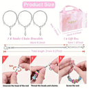 67PCS Purple DIY Charm Necklace & Bracelet Making Kit - Creative Jewelry Craft Set with Colorful Drip Oil Pendants & Metal Beads - RnR Galore