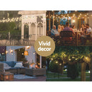 68m Festoon Lights Christmas Fairy String Lights Outdoor Party Garden Decor - RnR Galore