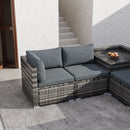 6PCS Outdoor Modular Lounge Sofa Coogee - Grey - RnR Galore
