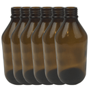6x 600ml Amber Glass Bottle Cosmetic Essential Oil General Purpose Storage - RnR Galore