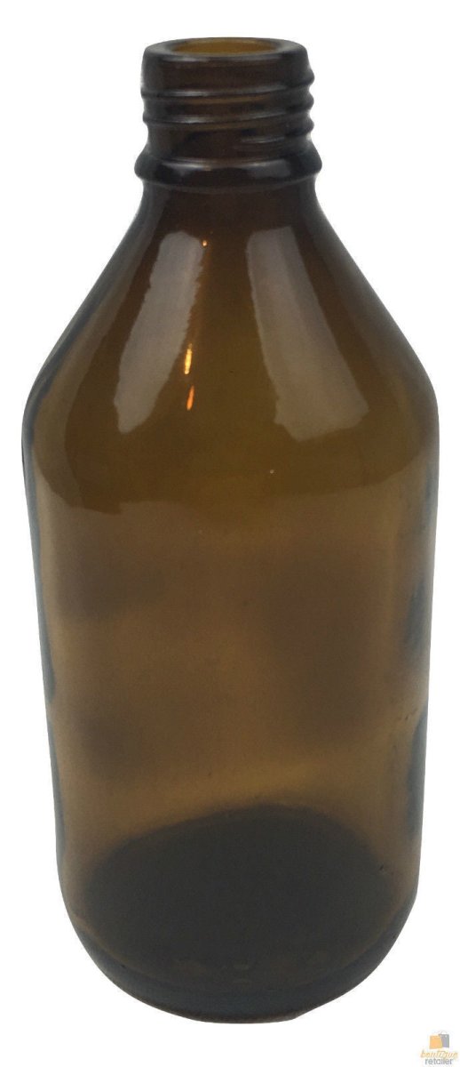 6x 600ml Amber Glass Bottle Cosmetic Essential Oil General Purpose Storage - RnR Galore