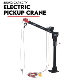 800kg Electric Hoist Winch Crane 12V Swivel Car Truck UTE Lift 360° Pick Up - RnR Galore