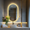 800x500mm LED Bathroom Mirror Oval Anti - Fog Dimmable Wall Mount - RnR Galore
