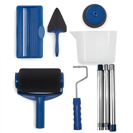 8Pcs/Set Pro Paint Roller Brush Handle Flocked Edger Wall Painting Hand Tool - RnR Galore