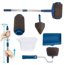 8Pcs/Set Pro Paint Roller Brush Handle Flocked Edger Wall Painting Hand Tool - RnR Galore