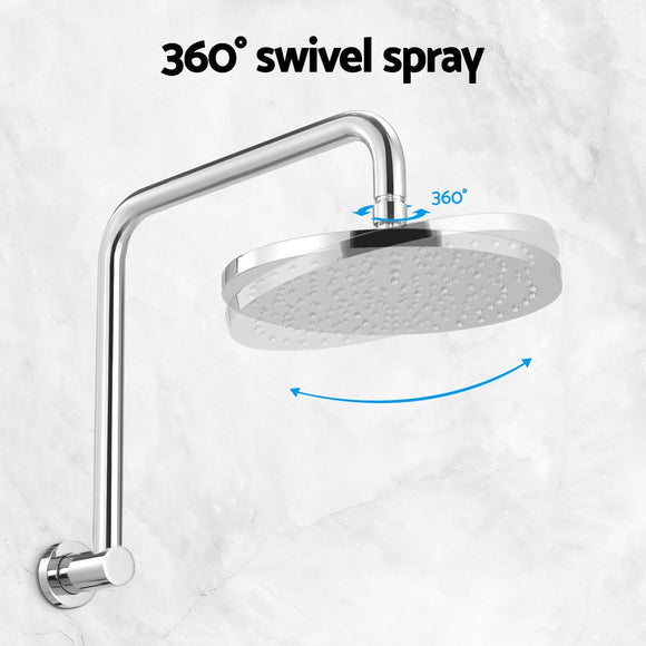 9'' Rain Shower Head Overhead High - pressure Swivel Chrome - RnR Galore