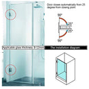 90 Degree Glass Door Cupboard Showcase Cabinet Clamp Glass Shower Doors Hinge 304 Steel - RnR Galore