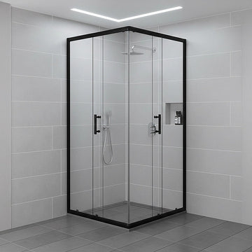 900 x 900mm Sliding Door Nano Safety Glass Shower Screen By Della Francesca - RnR Galore