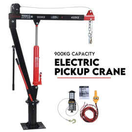 900kg Swivel Hydraulic Crane Hoist 12V Electric Jack - RnR Galore