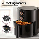 Devanti 4L Air Fryer Knob Control 1500W-5