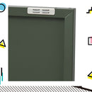 Artiss Buffet Sideboard Metal Cabinet - BASE Green-6